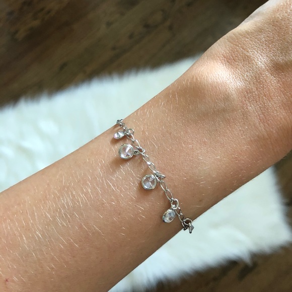 Express Jewelry - Express silver cubic zirconia dainty bracelet